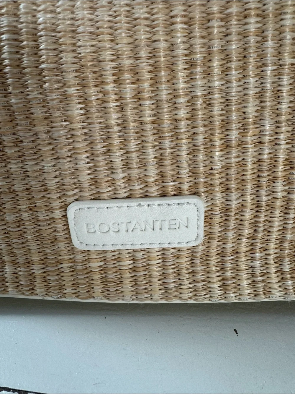 Bostanten Woven Cream & Natural Straw Coastal, Vacation, Neutral Shoulder Bag